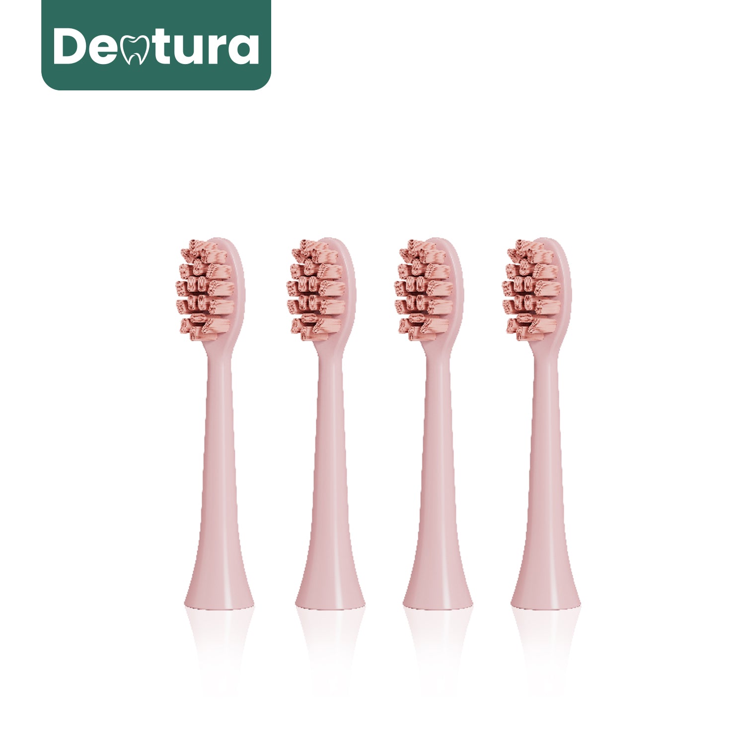 Extra borsthuvuden (4x rosa)