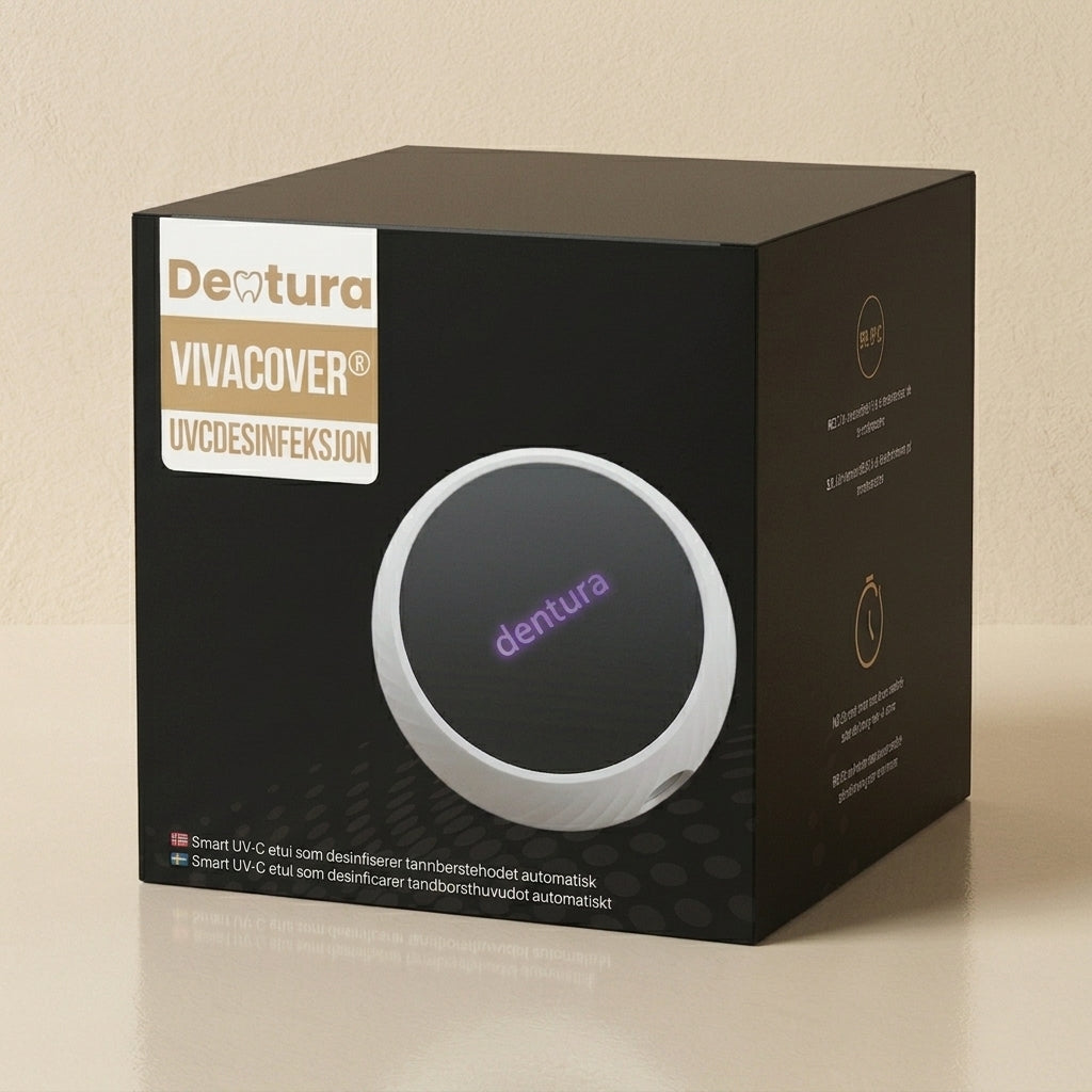 VivaCover UV-C tandborstdesinfektion från Dentura med originalförpackning